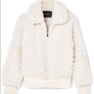 Maje Faux Shearling Bomber NEVER WORN